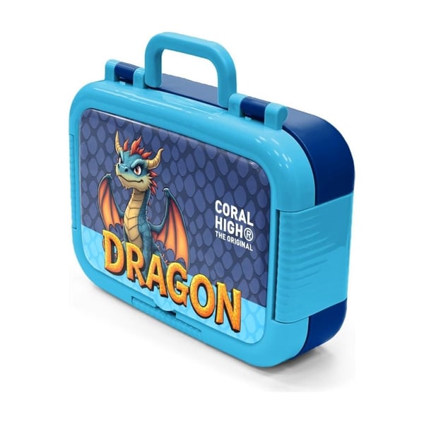 Coral High Kids Dragon Desenli Paslanmaz Çelik Beslenme Kabı 39113