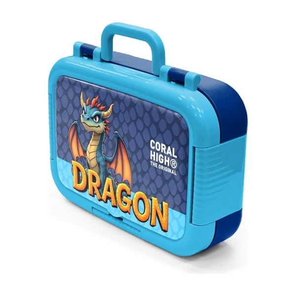 Coral High Kids Dragon Desenli Paslanmaz Çelik Beslenme Kabı 39113