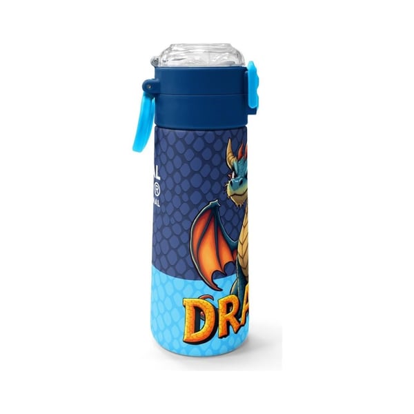 Coral High Kids Dragon Desenli Pipetli ve Direkt İçim Çelik Termos 500 ml 38113