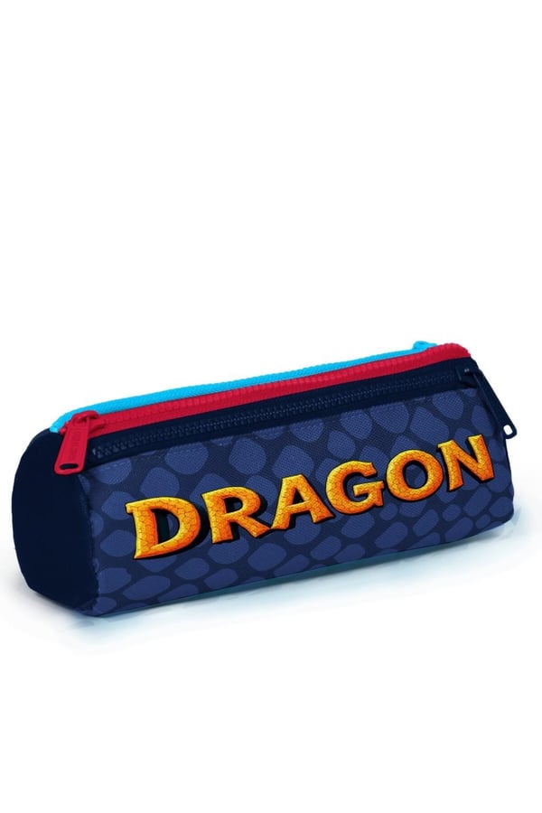 Coral High Kids Dragon Desenli Üç Bölmeli Kalem Çantası 31013