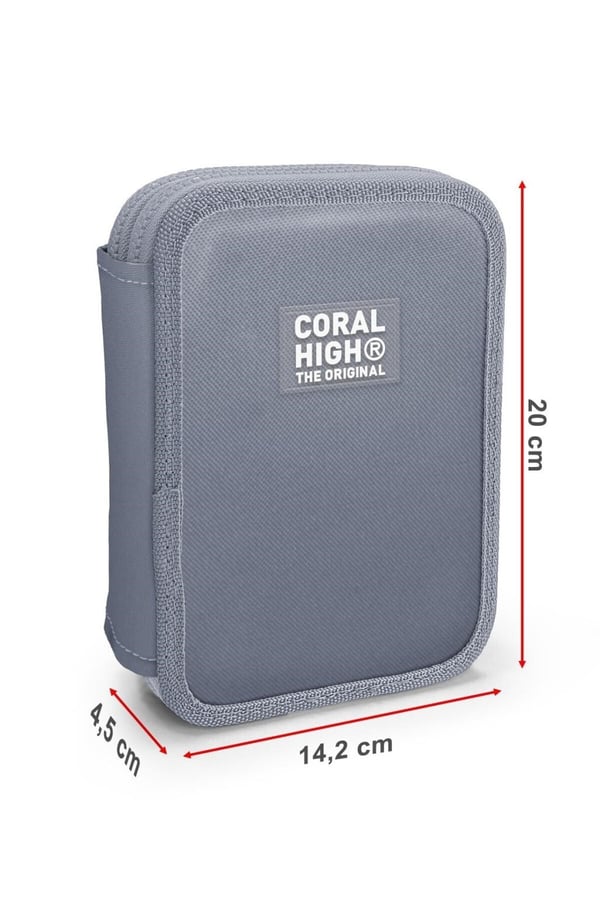 Coral High Kids Futbol Desenli Çift Katlı Kalem Çanta 31106