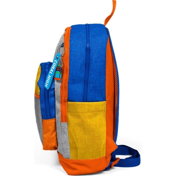 Coral High Kids Gri Turuncu Renkli Okul Sırt Çantası 33221