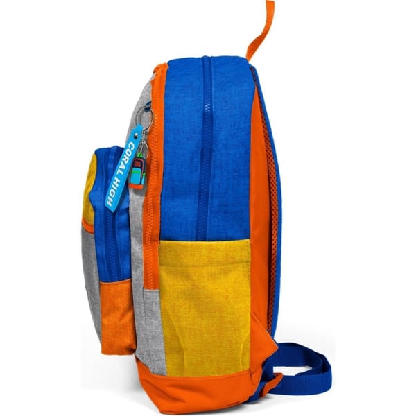 Coral High Kids Gri Turuncu Renkli Okul Sırt Çantası 33221