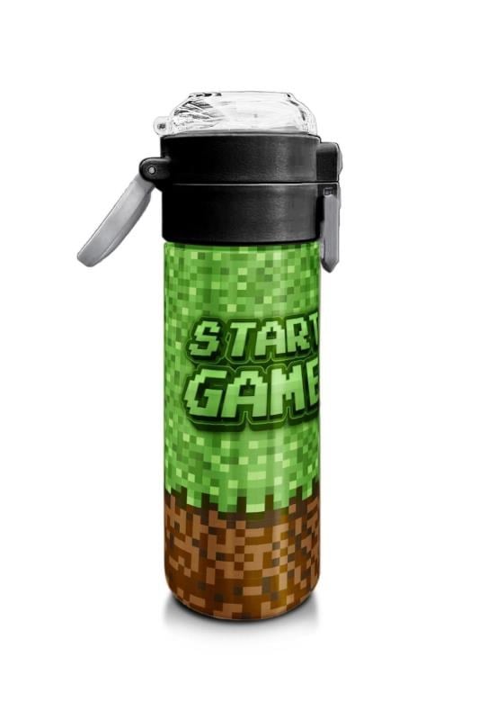 Coral High Kids High Craft Desenli Pipetli ve Direkt İçim Çelik Termos 500 ml 31992