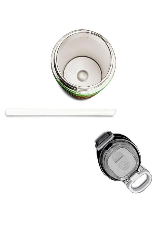 Coral High Kids High Craft Desenli Pipetli ve Direkt İçim Çelik Termos 500 ml 31992