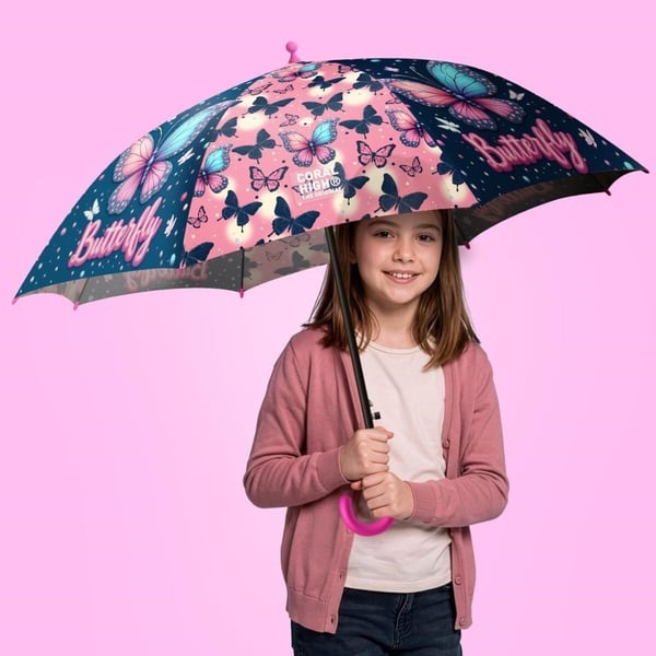 Coral High Kids Kelebek Desenli Çocuk Şemsiyesi 36114