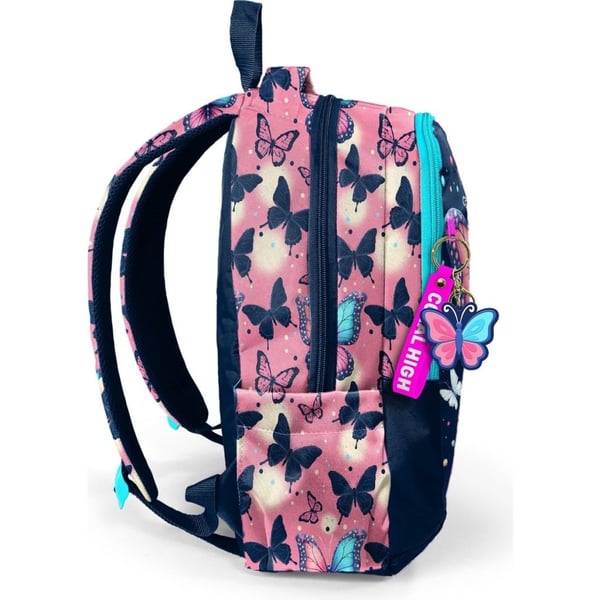 Coral High Kids Kelebek Desenli Üç Bölmeli Okul Sırt Çantası 33249