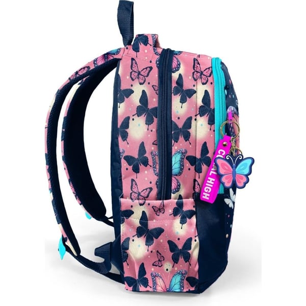 Coral High Kids Kelebek Desenli Üç Bölmeli Okul Sırt Çantası 33249