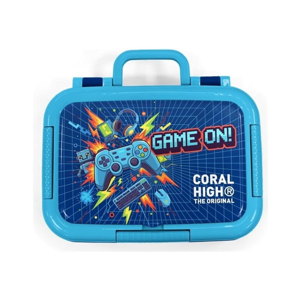 Coral High Kids Lacivert Astronot Desenli Paslanmaz Çelik Beslenme Kabı 39152