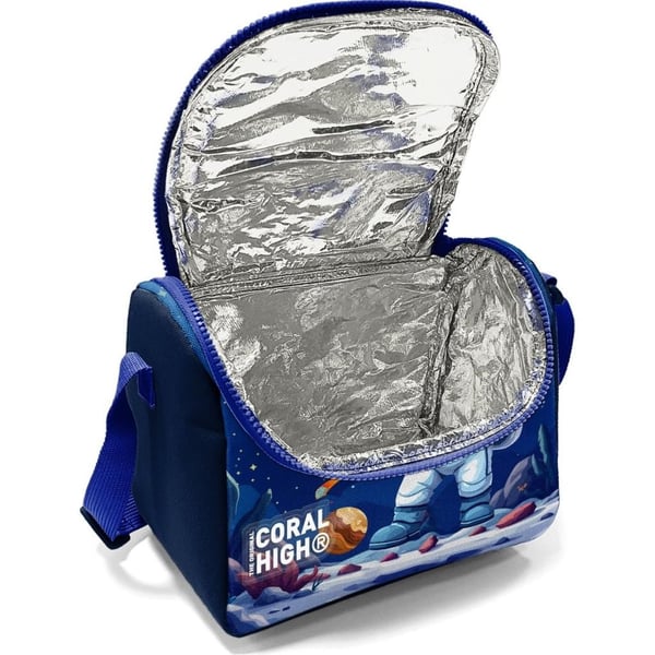 Coral High Kids Lacivert Astronot Desenli Thermo Beslenme Çantası 37152