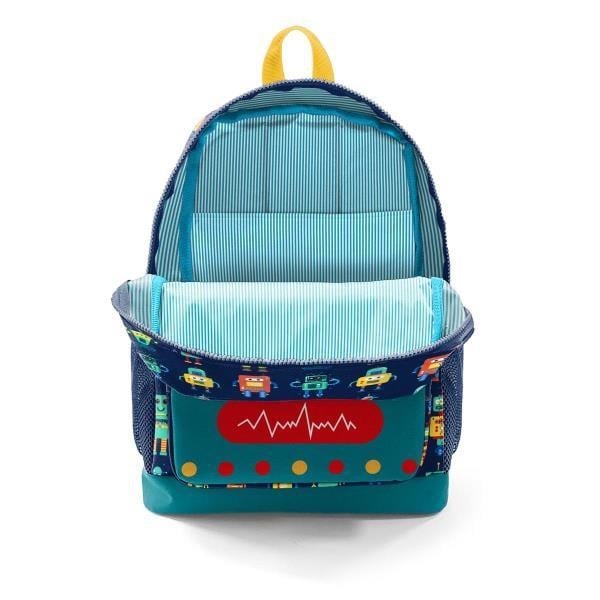 Coral High Kids Lacivert Çivit Robot Desenli Dört Bölmeli Okul Sırt Çantası 23472