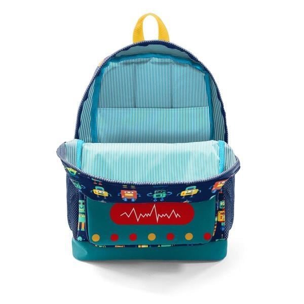 Coral High Kids Lacivert Çivit Robot Desenli Dört Bölmeli Okul Sırt Çantası 23472