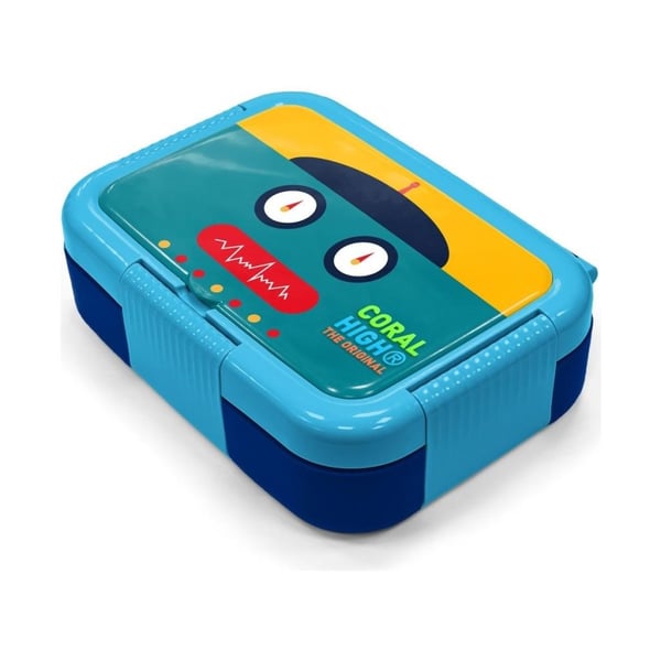 Coral High Kids Lacivert Robot Desenli Paslanmaz Çelik Beslenme Kabı 39223