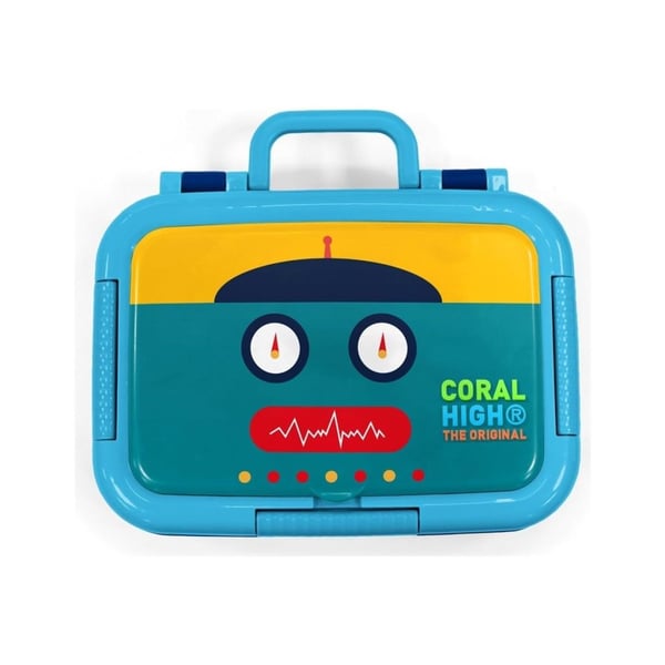 Coral High Kids Lacivert Robot Desenli Paslanmaz Çelik Beslenme Kabı 39223