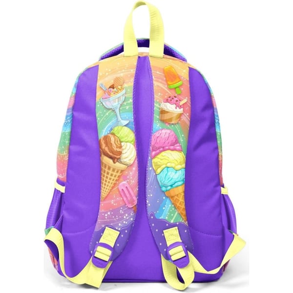 Coral High Kids Milka Dondurma Desenli Üç Bölmeli Okul Sırt Çantası 33254