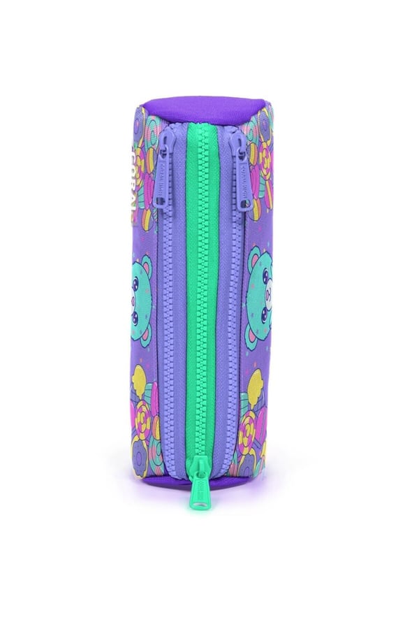 Coral High Kids Milka Şeker Ayıcık Desenli Üç Bölmeli Kalem Çantası 31005