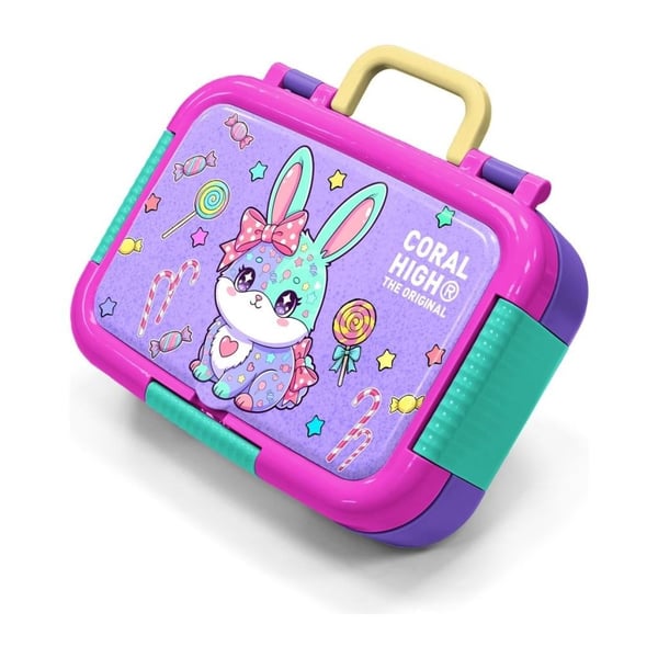 Coral High Kids Milka Su Yeşili Tavşan Desenli Paslanmaz Çelik Beslenme Kabı 39155
