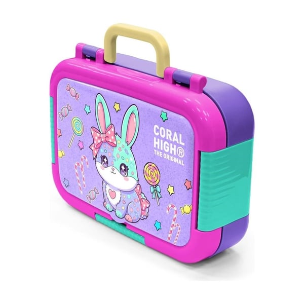 Coral High Kids Milka Su Yeşili Tavşan Desenli Paslanmaz Çelik Beslenme Kabı 39155
