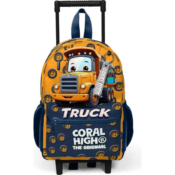 Coral High Kids Minik Yuva Çekçekli Sırt Çantası Truck Desenli İki Bölmeli 34024