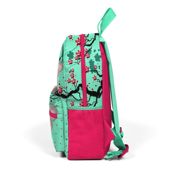 Coral High Kids Minik Yuva Sırt Çantası Su Yeşili Neon Mercan Koala Desenli İki Bölmeli 23513