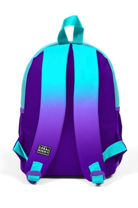 Coral High KIDS Minik Yuva Sırt Çantası Mavi Pembe Tavşan Desenli İki Bölmeli 23536