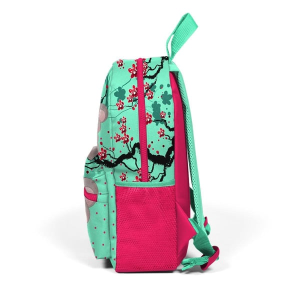Coral High Kids Minik Yuva Sırt Çantası Su Yeşili Neon Mercan Koala Desenli İki Bölmeli 23513
