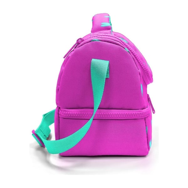 Coral High Kids Neon Pembe Su Yeşili Kalpj Desenli Thermo İki Katlı Beslenme Çantası 37212