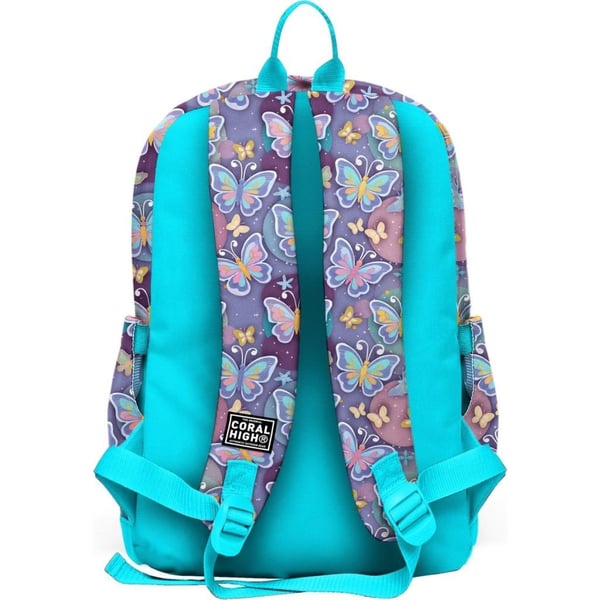 Coral High Kids Pastel Renkli Kelebek Desenli Okul Sırt Çantası 33206