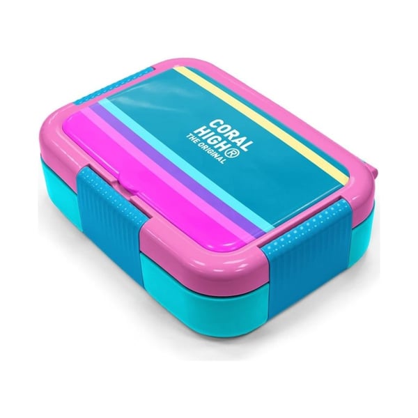 Coral High Kids Pembe Pastel Renkli Desenli Paslanmaz Çelik Beslenme Kabı 39267
