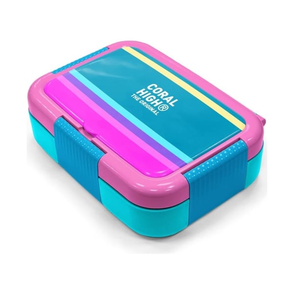 Coral High Kids Pembe Pastel Renkli Desenli Paslanmaz Çelik Beslenme Kabı 39267