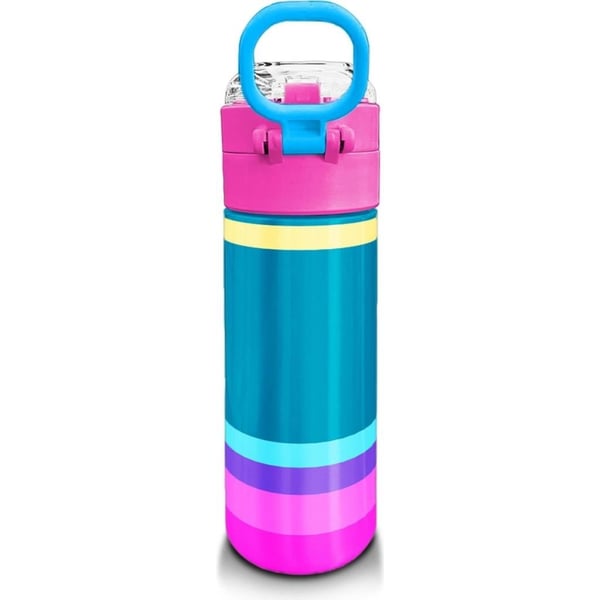 Coral High Kids Pembe Pastel Renkli Pipetli ve Direkt İçim Çelik Termos 500 ml 31960