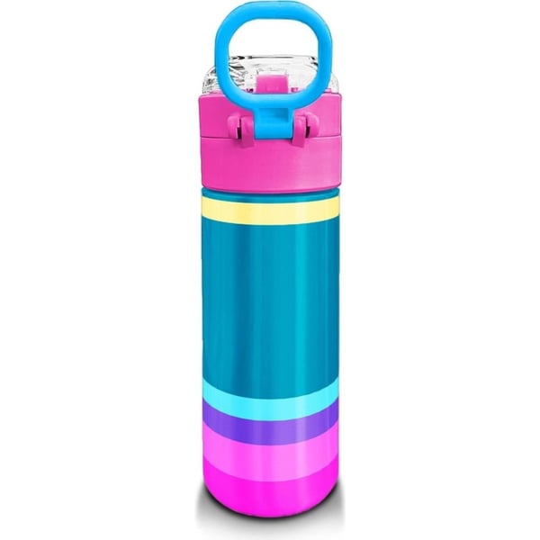Coral High Kids Pembe Pastel Renkli Pipetli ve Direkt İçim Çelik Termos 500 ml 31960