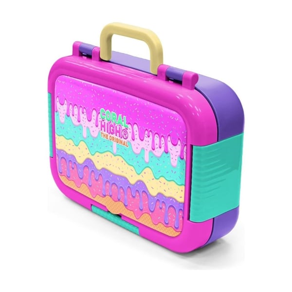 Coral High Kids Pembe Rengarenk Dondurma Desenli Paslanmaz Çelik Beslenme Kabı 39244