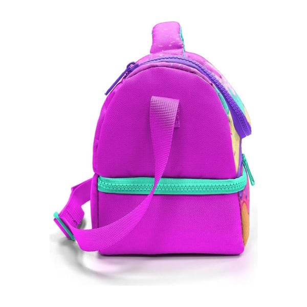Coral High Kids Pembe Rengarenk Dondurma Desenli Thermo İki Katlı Beslenme Çantası 37211