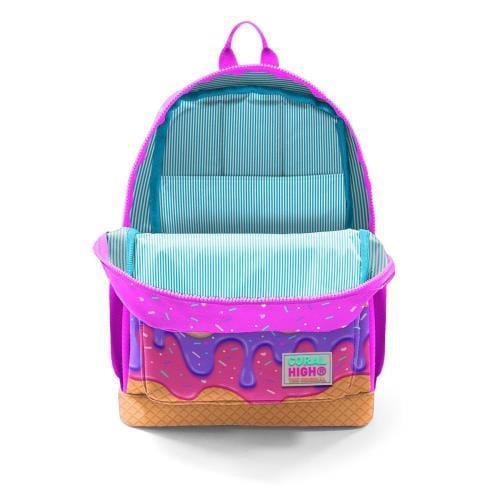 Coral High Kids Pembe Rengarenk Dondurma Desenli Okul Sırt Çantası 23731