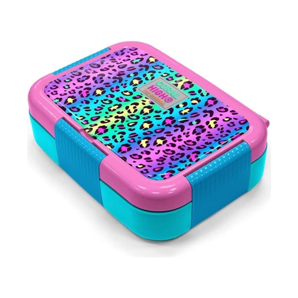 Coral High Kids Renkli Leopar Desenli Paslanmaz Çelik Beslenme Kabı 39277