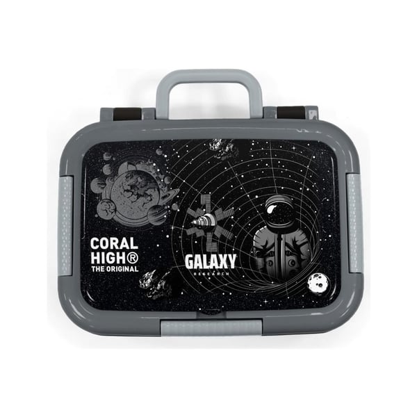 Coral High Kids Siyah Galaxy Desenli Paslanmaz Çelik Beslenme Kabı 39178