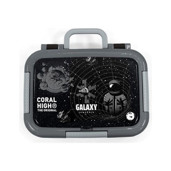Coral High Kids Siyah Galaxy Desenli Paslanmaz Çelik Beslenme Kabı 39178