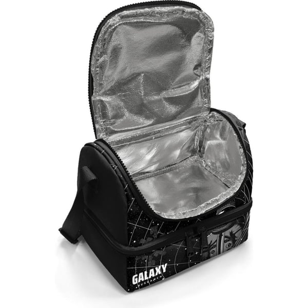 Coral High Kids Siyah Galaxy Desenli Thermo İki Katlı Beslenme Çantası 37219
