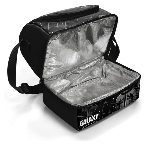 Coral High Kids Siyah Galaxy Desenli Thermo İki Katlı Beslenme Çantası 37219