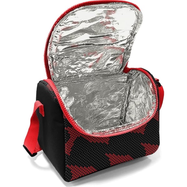Coral High Kids Siyah Kırmızı Desenli Thermo Beslenme Çantası 37133