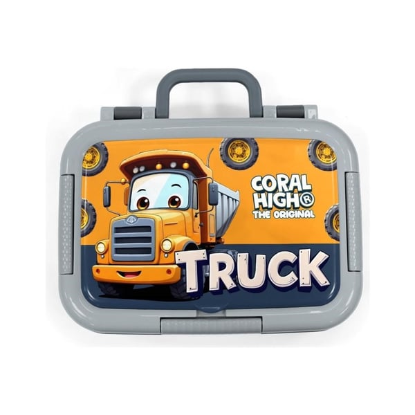 Coral High Kids Truck Desenli Paslanmaz Çelik Beslenme Kabı 39161
