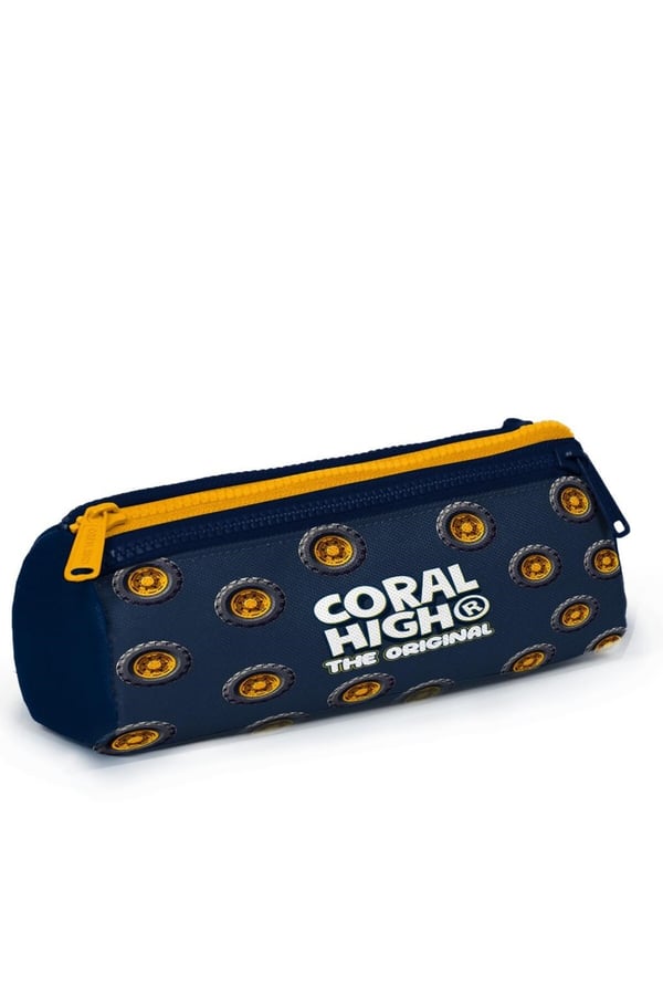 Coral High Kids Truck Desenli Üç Bölmeli Kalem Çantası 31061