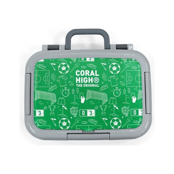Coral High Kids Yeşil Futbol Desenli Paslanmaz Çelik Beslenme Kabı 39147