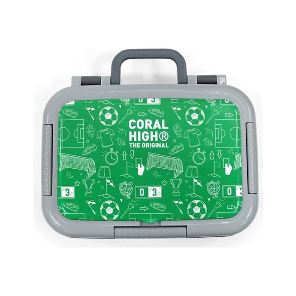 Coral High Kids Yeşil Futbol Desenli Paslanmaz Çelik Beslenme Kabı 39147
