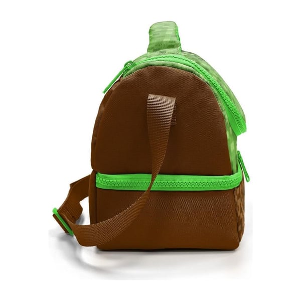 Coral High Kids Yeşil Kahverengi High Craft Desenli Thermo İki Katlı Beslenme Çantası 37217