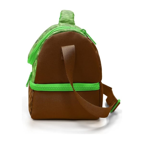 Coral High Kids Yeşil Kahverengi High Craft Desenli Thermo İki Katlı Beslenme Çantası 37217