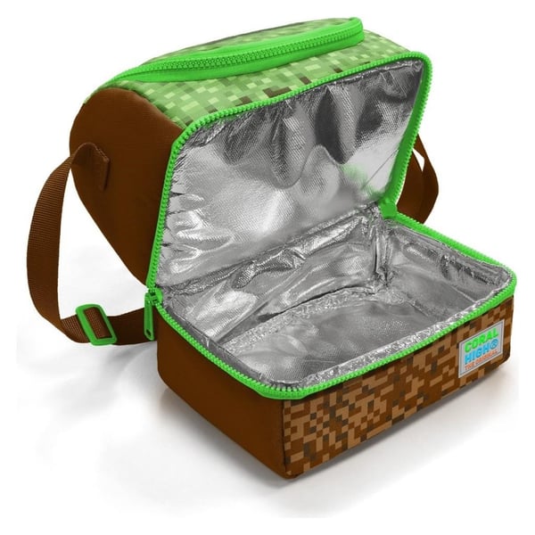 Coral High Kids Yeşil Kahverengi High Craft Desenli Thermo İki Katlı Beslenme Çantası 37217