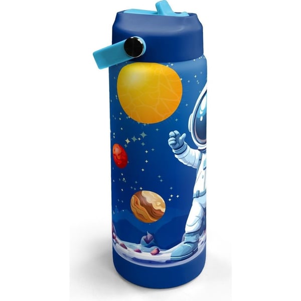 Coral High Lacivert Astronot Desenli Katlanır Ağızlıklı Çelik Termos 650 ml 38334