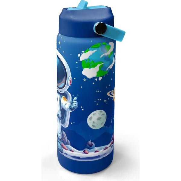 Coral High Lacivert Astronot Desenli Katlanır Ağızlıklı Çelik Termos 650 ml 38334